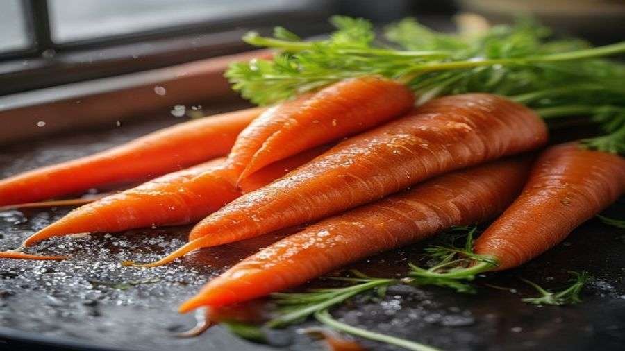 Step 1 — Mix wet, then fold in carrots
