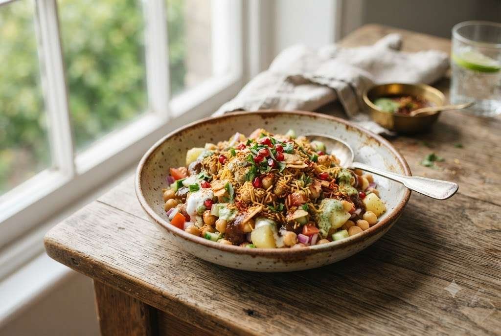Chaat-style chickpea salad