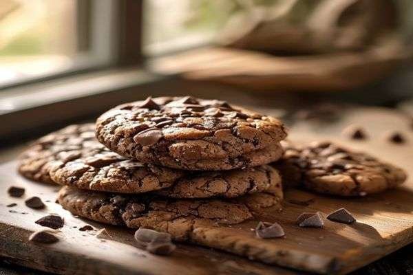Tahini chocolate chunk cookies