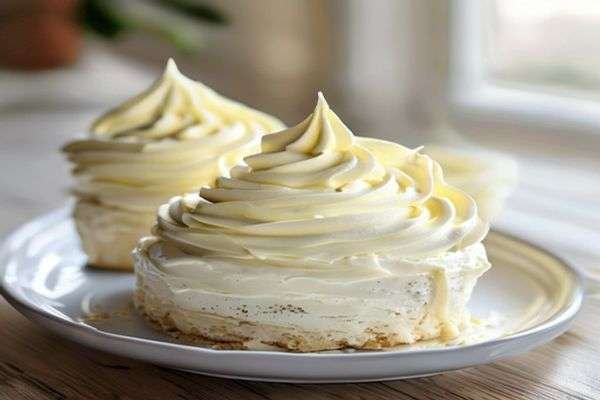 Cream cheese frosting being spread