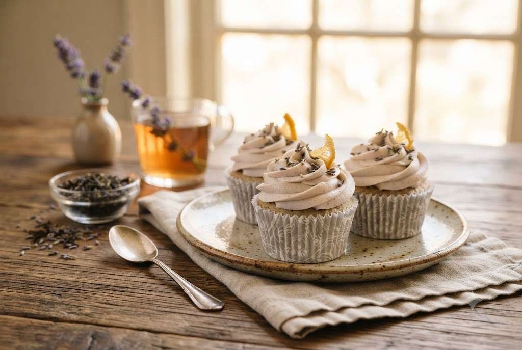 Earl Grey Lavender Cupcakes