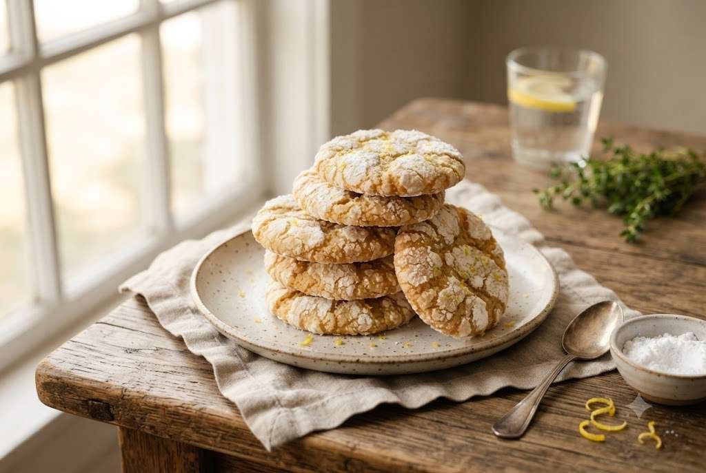 Bakery-Style Lemon Crinkle Cookies