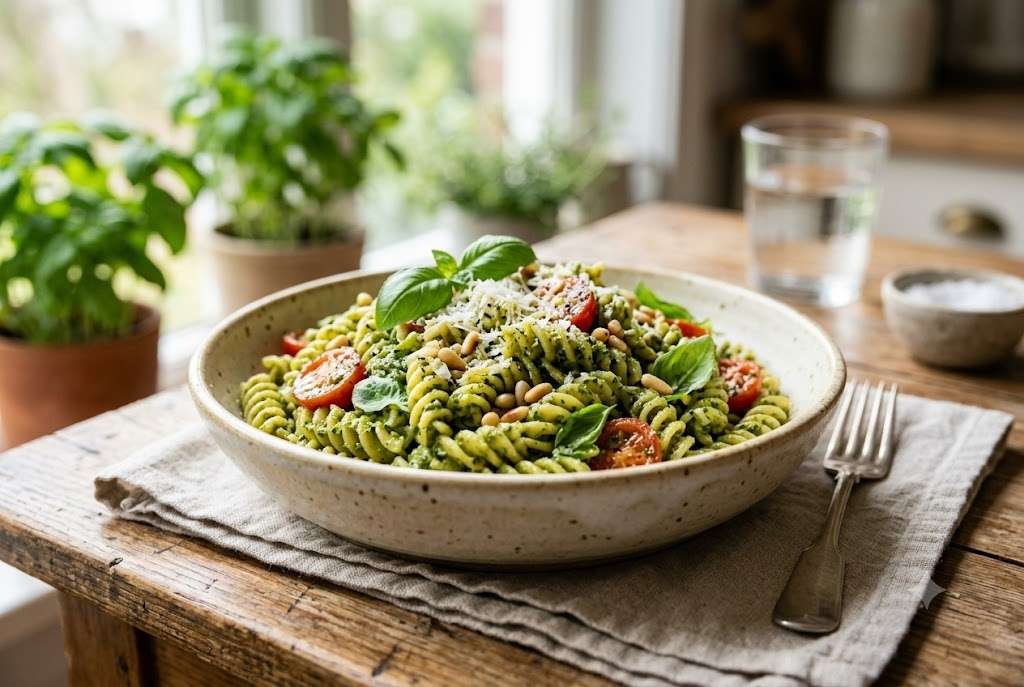 5-Ingredient Pesto Pasta