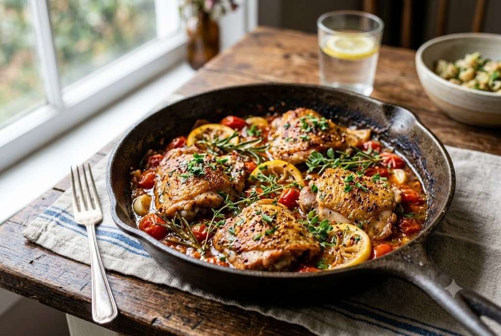 30-minute skillet chicken with pan sauce