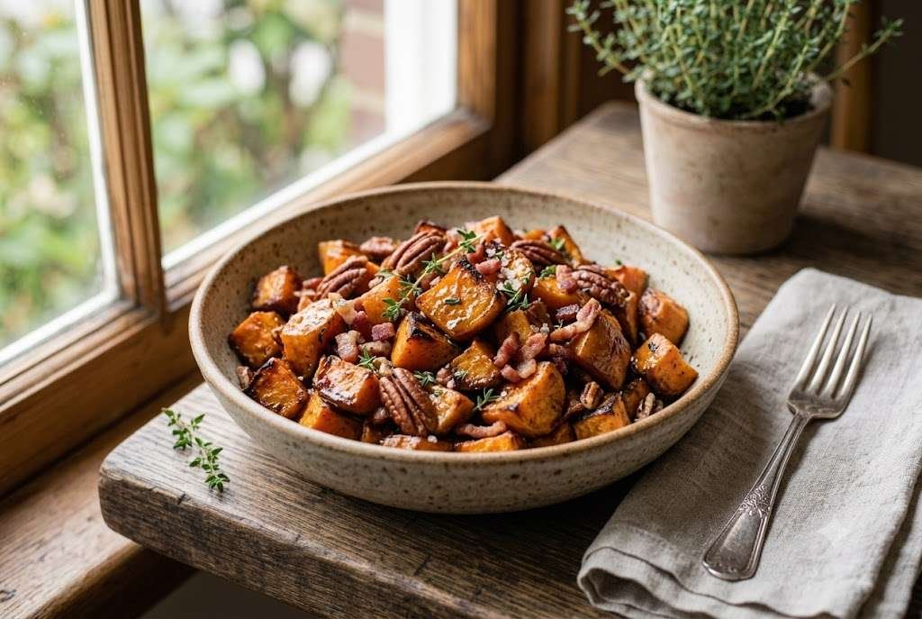 Maple Roasted Sweet Potatoes